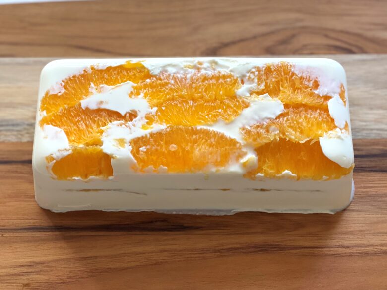 水切りヨーグルトで作るオレンジレアチーズケーキのレシピ-5