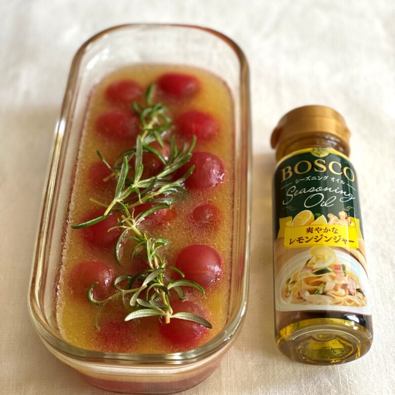 つぶ野菜ジュースで簡単冷製パスタ | プチトマトのマリネとルッコラ-9