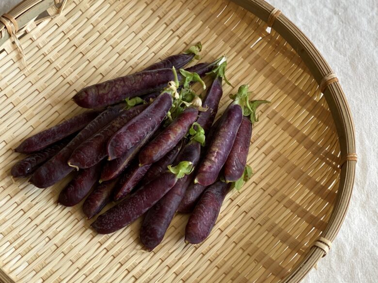 紫えんどう豆（ツタンカーメン豆）の炊き込み土鍋ご飯-5